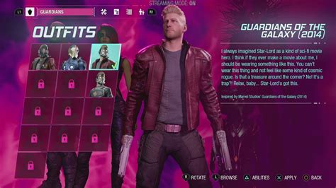 Starlord S 2014 Movie Outfit Location Marvel S Guardians Of The