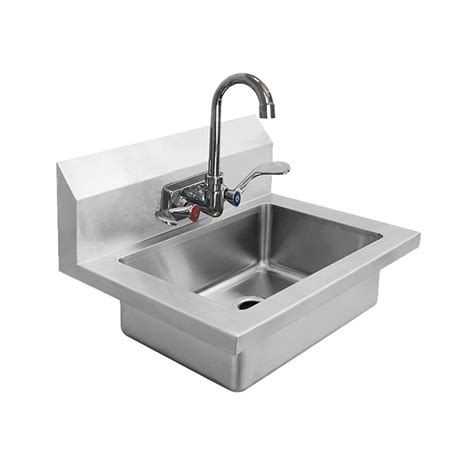 Mixrite Commercial Hand Wash Sink In Stainless Steel W Wrist