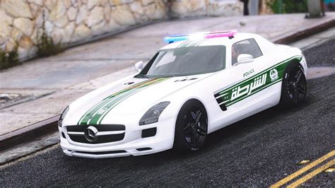 Mercedes Benz SLS AMG Dubai Police GTA5 Mods