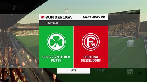 Fifa Greuther F Rth Vs Fortuna D Sseldorf Bundesliga Gameplay