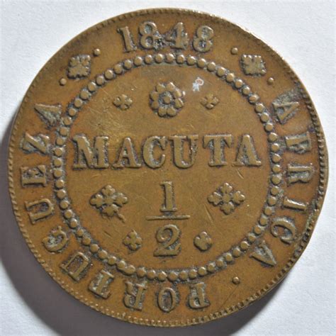 Angola Africa Portuguesa Cobre Macuta 1763 Muito