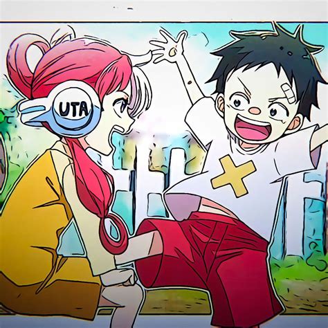 Luffy & Uta - one piece | Disegni