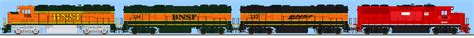 BNSF four pack of GP60Ms by StormyWaters3804 on DeviantArt