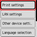 Canon Inkjet Manuals Gx Series Changing Settings From