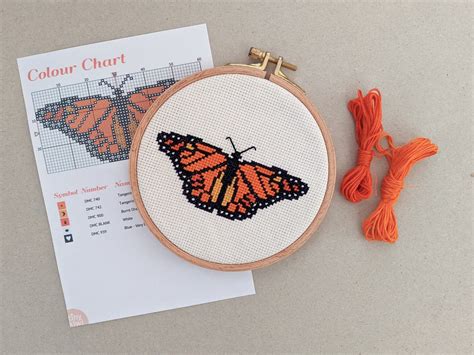 Butterfly Cross Stitch Pattern Monarch Butterfly Cross Stitch Pdf