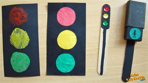 How To Make Traffic Lights Craft Ideas Diy Youtube