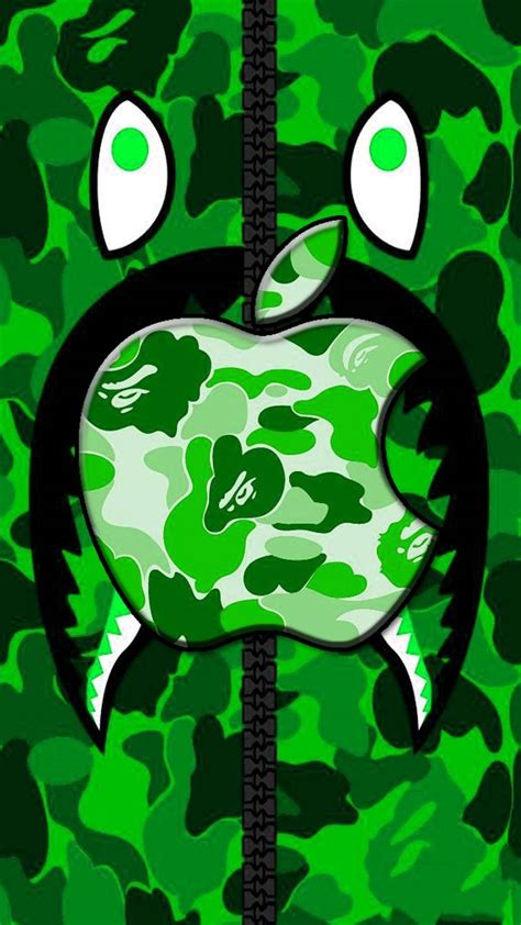 Bape Apple Wallpapers Top Free Bape Apple Backgrounds Wallpaperaccess