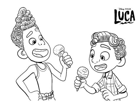 Coloriage De Luca Et Alberto Imprimer Avec T Te Modeler