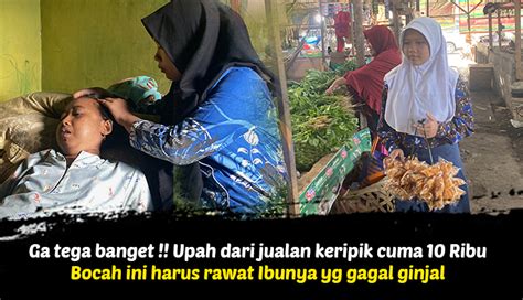 Diterlantarkan Ayah Bocah Penjual Keripik Rawat Adik Dan Ibu Sakit