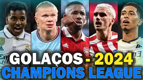 Os GOLS mais BONITOS da CHAMPIONS LEAGUE 2024 até agora YouTube