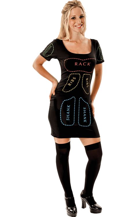 Novelty Cuts Of Meat Dress Costume Beef Uk