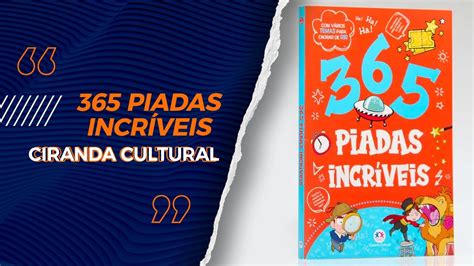 Piadas Incr Veis Ciranda Cultural Livrarias Fam Lia Crist Youtube