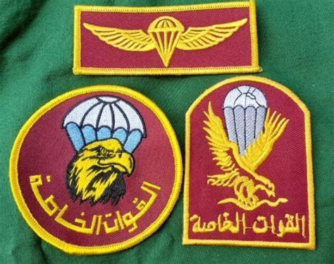 Iraq Iraqi Army Airborne Jump Special Forces Uniform Patches Set