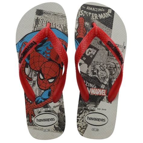 Chinelo Adulto Havaianas Top Marvel Classics Homem Aranha Chinelos Tal