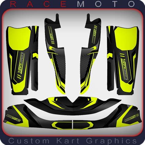 Karting Sticker Kit For Compkart Otk M7 Nosecone Nassau Panel With Fp7