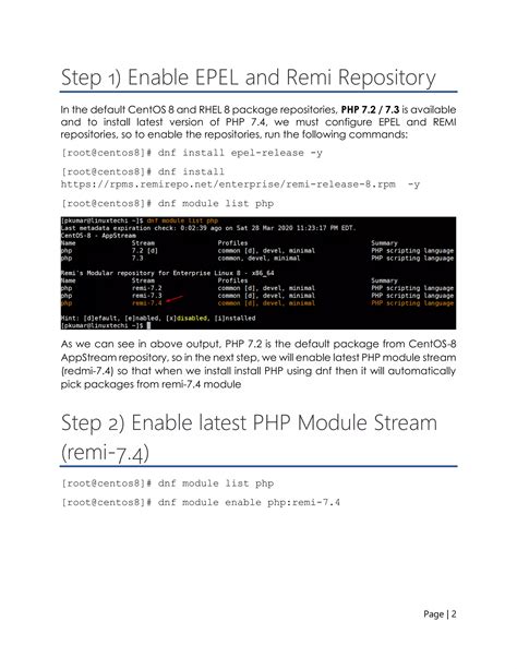 Installing Php 7 4 Nginx Laravel 7 X On Centos 8 PDF