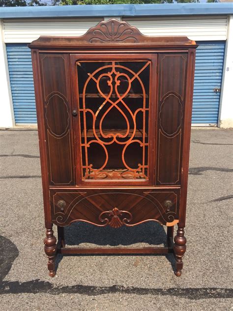 Vintage Jacobean China Hutch