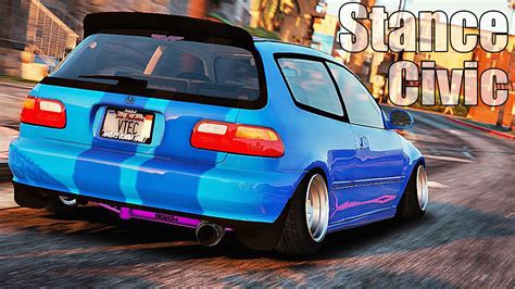 Honda Civic Gen Stance Gta Civic Mods Youtube