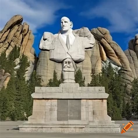 Mount Rushmore In Full Body Pose On Craiyon