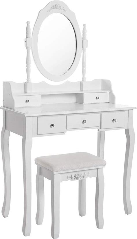 Make Up Cosmetica Visagie Tafel Met Spiegel Meisjes Toilettafel