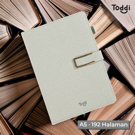 Toddi Notebook Buku Jurnal Catatan Diary Cover Kulit A Jsk Gray