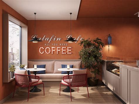 Calafin Cafe Interior Design Project on Behance