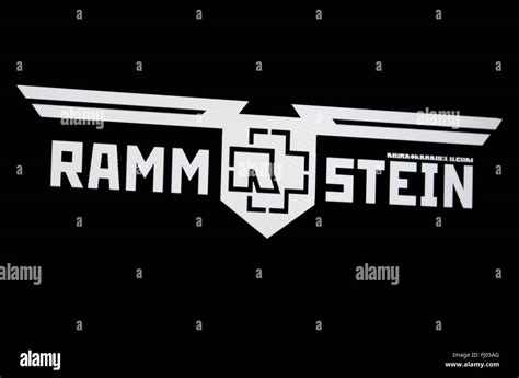 Logo das der banda Rammstein de Berlín Fotografía de stock Alamy