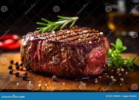 Fried Steak Raw Background Food Grill Meat Dark Red Beef Ribeye