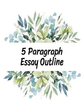 5 Paragraph Essay Outline by The Raddest Class | TPT