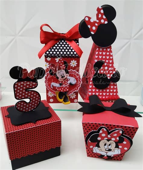 Personalizados Minnie Vermelha Kit Festa Minnie Pe As Elo