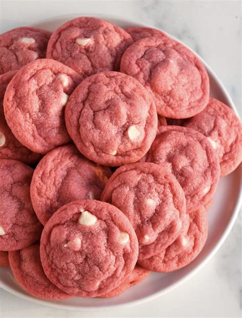 White Chip Pink Cookies Six Vegan Sisters