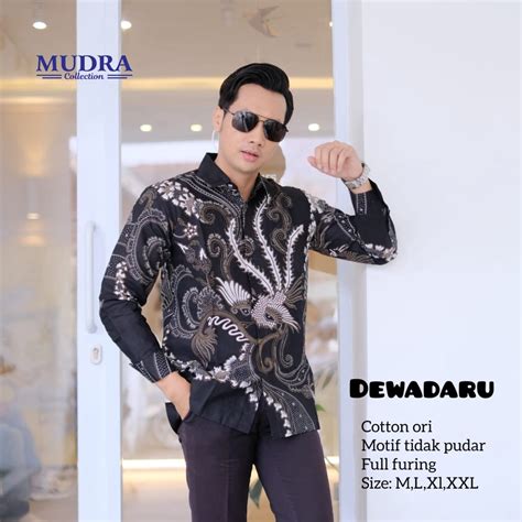 Kemeja Mudra Collection Mudra Batik Men S Long Sleeve Batik Shirt