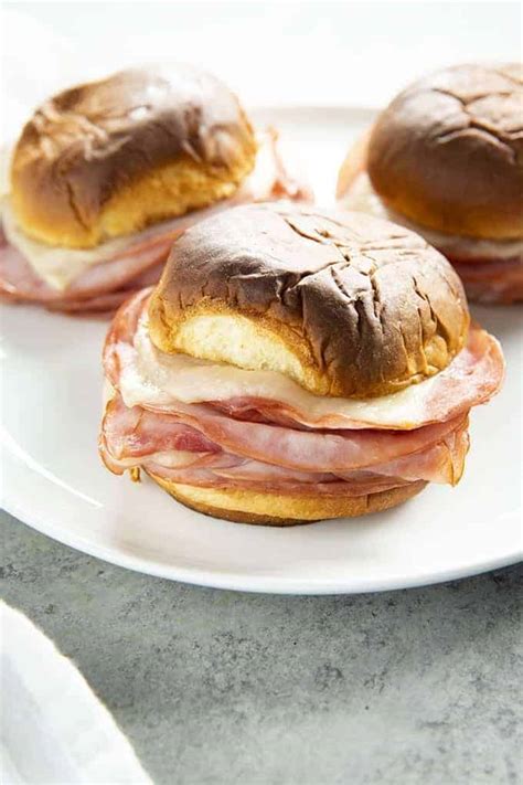Hot Ham And Cheese Sandwiches The Salty Marshmallow