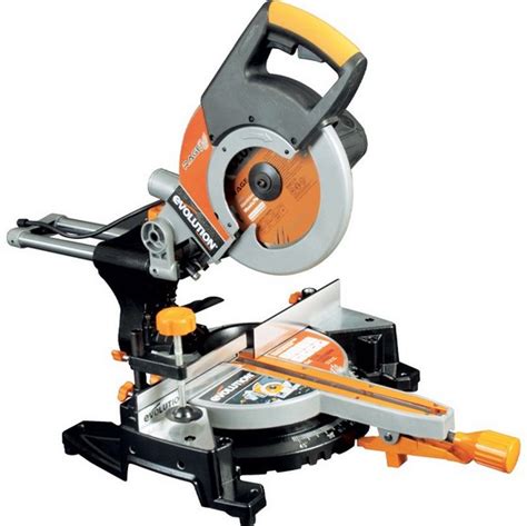 Evolution Rage 3 255mm Multipurpose Sliding Mitre Saw 110v Anglia