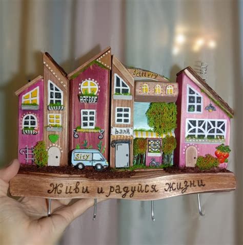 Домики лесные ключницы и декор из дерева | ВКонтакте
