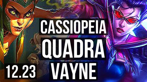 CASSIOPEIA Vs VAYNE TOP Quadra 8 Solo Kills 400 Games 18 5 7