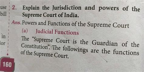 Use 2 Explain The Jurisdiction And Powers Of The Bill Supreme Court