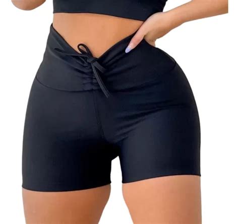 Short Levanta Bumbum Cordinha Bermuda Fitness Academia Mercadolivre