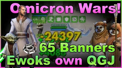 Ewoks Defeat QGJ For 65 Banners Chirpa Vs Qui Gon Jinn Omicron Wars