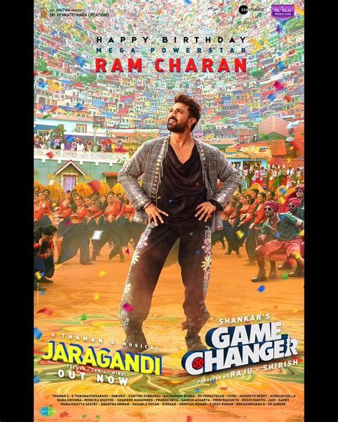 Global Star Ram Charan S Game Changer First Single Jaragandi On His