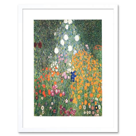 Wee Blue Coo Gustav Klimt Flower Garden 1907 Old Master Painting Art