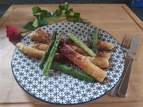 Spargel Paniert Rezept Knusprig Super Schnell Einfach Kochen Low Carb