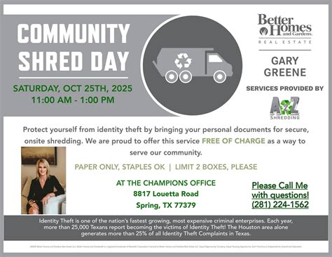 community shred day near me 9