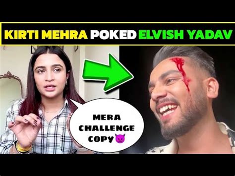 Kirti Mehra Big Allegations On Elvish Yadav Kirti Mehra Reply To