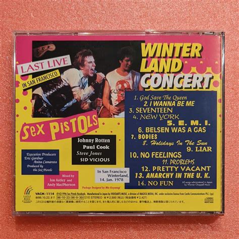 美盤 Cd 国内盤 セックス ピストルズ 伝説のラスト ライヴ Sex Pistols Winterland Concert 来日記念盤 パンク天国 The Damned Buzzcocks