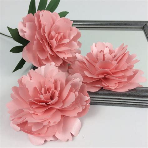 Paper Peony Tutorial Paper Flower Template Paper Peonies Paper