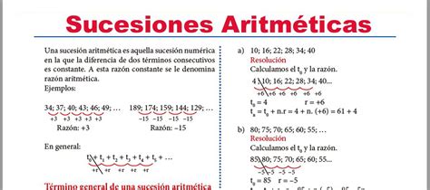 Aprende Sucesiones Aritméticas Conceptos Fórmulas Y Ejemplos Claros