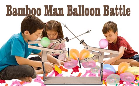 Balloon Bamboo Man Battle Double Wooden Fighter Game