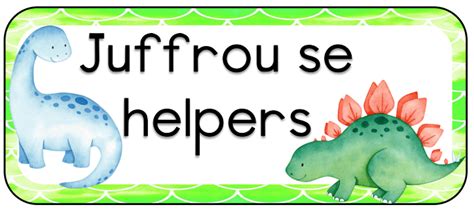 Dinosourus Juffrou Se Helpers Editable Juffrou 911