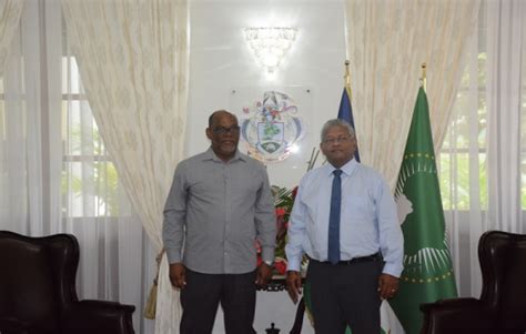 President Ramkalawan Commends Ambassador Adrienne As He Bids Farewell News State House